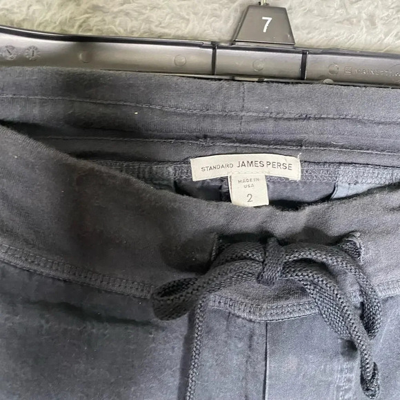 Standard James Perse womens pull on drawstring pants classic utility cuff 2 - Picture 6 of 11